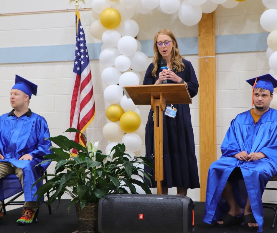 graduates and assistant principal